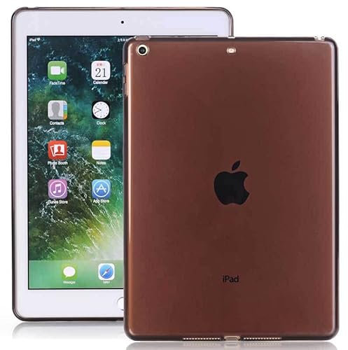 Asgens Coque Compatible avec iPad Air 1 2013 9.7'', Noir Transparent Mince Silicone Mou TPU Tablette Ordinateur Coque pour Apple iPad Air 1ère édition 2013, 9,7'' (Pas pour iPad Air 2/3/4)