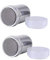 Zemolo 2Pcs Flour Sugar Salt Shaker, 7oz Stainless Steel Chocolate Shaker Icing Sugar Salt Cocoa Flour Coffee Shaker Sifter for Kitchen Craft