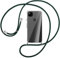 Handykette kompatibel mit Google Pixel 4a 5G Hülle,Handyhülle Transparent Silikon Schutzhülle - Necklace Hülle mit Band Handy-Kette Case mit Necklace Schnur mit Kette zum Umhängen Case,Dunkelgrün