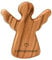 Kassis Geschenkartikel Olivenholz-Schutzengel - Handgefertigte Engel-Figur aus Bethlehem - Schutzengel-Glücksbringer - (Lieblingsmensch) - (1 Stück)