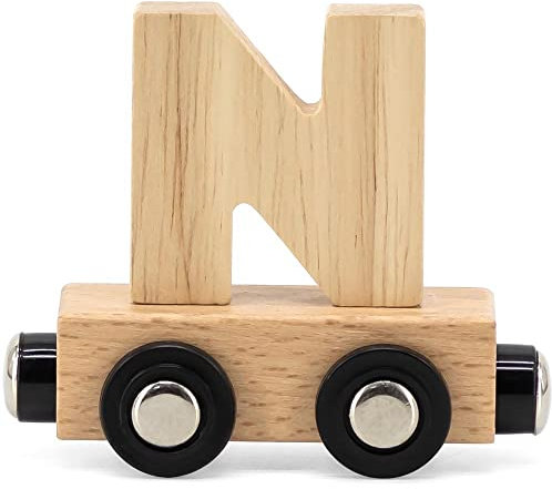 Elefantasie Buchstabenzug Namenszug Holzeisenbahn magnetisch Holzbuchstaben Wunschname zusammenstellen N Natur