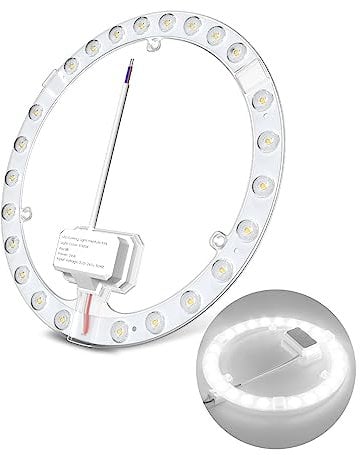 DoRight 24W LED Light Engine Retrofit with Built-in Magnets, LED Ceiling Fan Light Kit Replacement for Flush Mount Ceiling Light, Circle Fluorescent Bulb Replacement, Super Bright Cool White 6000K