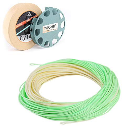 Sprinton Maximumcatch Spey/Switch Schwimmende Fliegenschnur WF3/4/5/6/7/8/9/10/11F, 27,5-30,5m lang, mit 2 Schlaufen Spezielles Design für Fliegenfischen Schnur (Real Switch, WF7/8F)