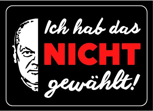 Generisch Anti Scholz Aufkleber 5X Sticker Bundeskanzler Gegen SPD Aufkleber