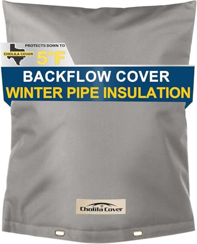 Cholila Cover 16 W x 20 H Insulated Backflow Cover, Grey, 7-Layer