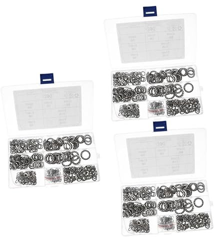 SOLUSTRE 1170 Stk Waschmaschine Stichsäge Gezahnte Sternscheiben Gezahnte Sicherungsscheibe Zahn Gezahnte Unterlegscheiben Geteilte Sicherungsscheibe Verpackt Innere Zähne Rostfreier Stahl