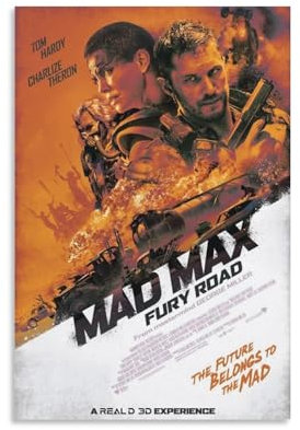 Mad Max Fury Road Filmposter 11 Poster Malerei Leinwand Wandkunst Wohnzimmer Poster Gemälde 40 x 60 cm