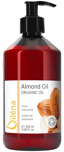 Aceite de Almendras Piel (Corporal y Facial) y Cabello, Anti Estrias Embarazo, Piel Atopica y Bebe, Aceite de Masaje Profesional. Hidratante y Rico en Vitamina E. 100% Natural y Puro - 250 ml