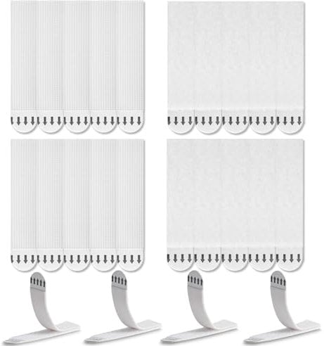 Ewwtrey 30 Pair/60 Strip Wall Hanging Strips, No Nails Picture Hanging Strips Heavy Duty, Picture Canvas Hanger, Photo Frame Stickers for Wall Picture Mounting Adhesive Strips