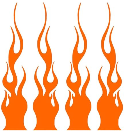Flamme Auto Aufkleber | Flame Racing Stripe Aufkleber | Flammenreflektierende Aufkleber, einzigartige Karosserie Aufkleber, lustiges Autozubehör für LKW, Autos, Limousinen, Flamme Aufkleber Motorrad
