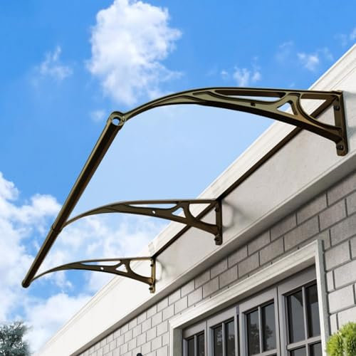 Tejados PVC Imitacion Teja Exterior, Toldo de Entrada de Techo, Toldo Cubierta de Policarbonato en Jardín, Marquesina para Puertas Ventanas Toldo Cubierta, Prueba de Polvo a Prueba de Lluvia ( Color :