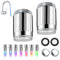 Wonvify Grifo LED 7 colores, 2 Piezas Grifo de Agua Fregadero LED Auto cromático, Accesorios para Restaurantes, Hoteles, BañOs, Cocina, No Necesita BateríA