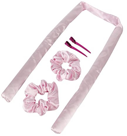 Heatless Curling Rod Headpiece Lazy Curler Set Hair Sleep Curls Silk Ribbon Soft Hair Tool