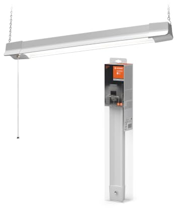 LEDVANCE Office Line Curve Suspended LED-Arbeitsplatzleuchte, weiß, 24W, 2700lm, konzentrationsfördernde kaltweiße Lichtfarbe, besonders handlich, lange Lebensdauer, IP20 Schutzklasse, 4000K