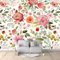 Tapete Rosen Und Beeren, 300 x 210 cm Vlies Tapeten, Bunt Wandtapete für Wohnzimmer Büro Schlafzimmer Dekoration Tapete