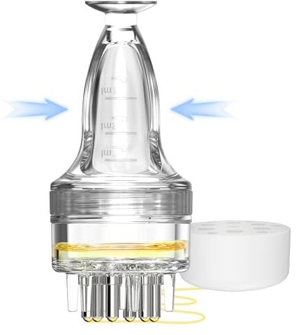 Minoxidil Applikator, schnell und effizient, kein unordentliches Haarserum, kleiner Minoxidil-Applikator, Haarapplikatorflasche, Minoxidil-Pinsel, Kopfhautapplikator, Kamm, gewidmet für Minoxidil