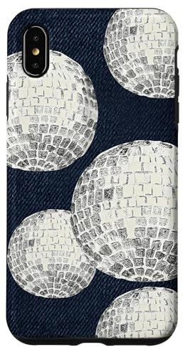 Mirror Ball Disco Hand Painted Trendy Aesthetic Women Case for iPhone XS Max