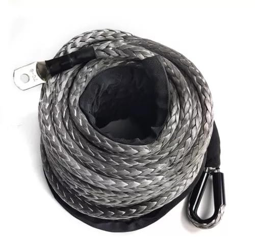 Donened - 10mm x 30m Windenseil, Kunststoffseil für Seilwinde, Seil Winde, Schmelzpunkt 150 ℃, Seil Winde Winden, Kunststoff Seilwinde, für Windenseil, Geländewagen