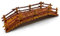 Tradineur - Puente de Troncos para Belén, Resina, Adorno para Nacimiento, Portal, Pesebre, Navidad, decoración Tradicional, Fabricado en España, 20 cm