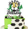 1 Pack Soccer Happy 10th Birthday Cake Topper Sport Fußball Kuchen Deko Fussball Tortendeko für Fußball-Thema Kinder 10. Geburtstag Party-Kuchen Dekorationen
