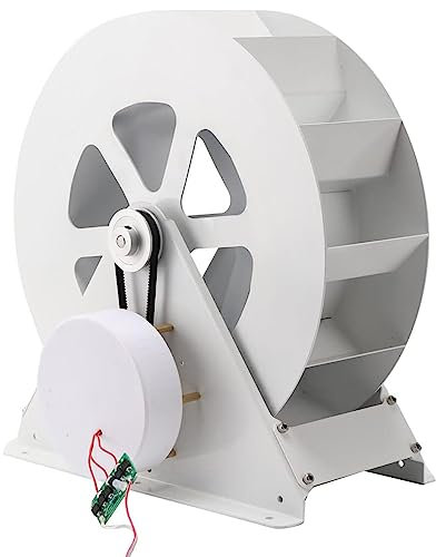 LYDBMYT Mikro-Wasserkraftgenerator, Wasserkraftgenerator, Wasserkraftwerk, Stromerzeugung mit langsam laufender Scheibe, Wind-Wasser-Rad für den Außenbereich, für zu Hause, 50 W