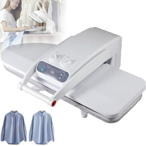 Steam Iron Press,1800W Steam Press,Heavy-Duty Ironing Steam Press,Hotel Linen Ironing Machine,with Stand,Large Water Tank,for Such as Hotels,Nursing,Beauty Salons,65cm