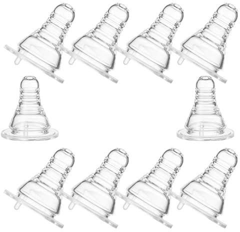 WOONEKY Lot de 10 Embouts Tétine en Silicone Alimentaire pour Bouteilles de Bière 37 CM Accessoires Amusants pour Boire Bière Jus et Eau pour Fêtes et Jeux de Consommation