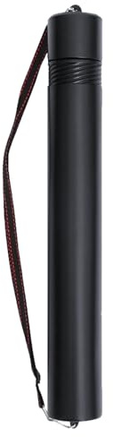 Generisch 2 Stück Posterrolle Transportrolle Zeichenrolle Schwarz Erweiterbar Transport Bilderrolle Zeichenrollenköcher Ø 6,5 cm Höhe 50-90cm