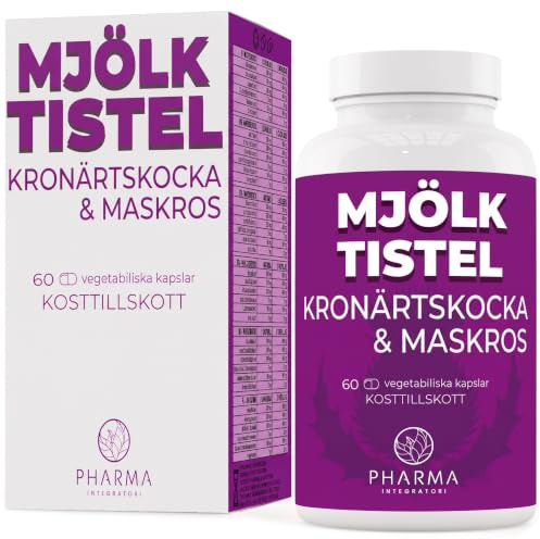 Mariendistel 80% Silymarin mit Artischocke & Löwenzahn – 60 Kapseln | Mit Mariendistel Extrakt 80% Silymarin, Artischocke 2,5% Chlorogensäure & Löwenzahn 2% Inulin – pflanzlicher Komplex