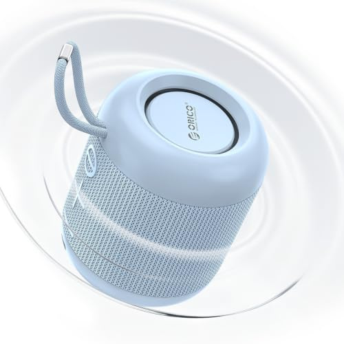 ORICO Mini Portable Bluetooth Speaker, with IPX5 Waterproof Speaker | Bluetooth 6.0, TWS Pairing, HiFi Sound, 27H at 70% volume, Beach Essentials for Outdoor, Camping and Travel, Purple