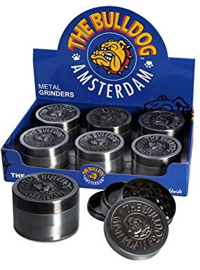 Original The Bulldog Amsterdam Grinder Diameter 51 mm Aluminium 4 Part Grinder # SF