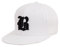 4sold ABC Bianco Nero cap Snapback Cappellino da Baseball Snap Pulsante Chiusura Regolabile con Schermo Piatto Molti Colori, b, Taglia Unica