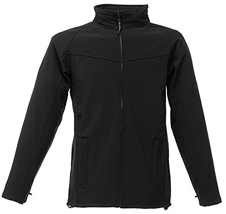 Regatta Herren Uproar Softshell-Jacke, Winddicht, leicht (3XL) (Schwarz)