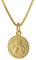 trendor Kinder Schutzengel Anhänger Gold 585 mit goldplattierter Kette 75214-40 40 cm