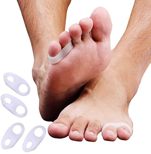 feifanshop Zehenspreizer Schneiderballen - 4 Bunionette Deformität Sport Zehen Abstandhalter - Schnelle Schmerzlinderung - Verwendung mit Schuhen