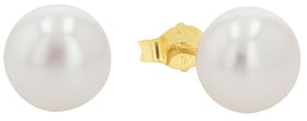 AMOR - Damen Ohrringe 375 Gold - Mit Perlen - Ohrstecker - AMR-E0187