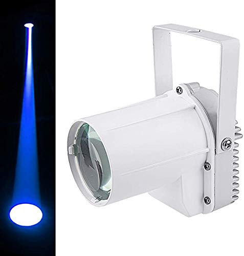 LED Pinspot Bühnenlicht, Beam Pinspot Light, Punktstrahler für Spiegelkugel, 3W LED Pin Spot Licht Für Disco livehouse Bar Club Party Entertainment DJ(Bule Licht)