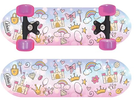 Prinzessinnen-Skateboard mit blinkenden Rädern, 43,2 cm