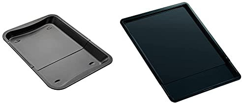Zenker Ofenblech ausziehbar, rechteckiges Backblech mit Antihaft-Beschichtung zum Kuchenbacken & Back- und Plätzchenblech ausziehbar BLACK METALLIC, Backblech aus Stahlblech, Ofenblech rechteckig