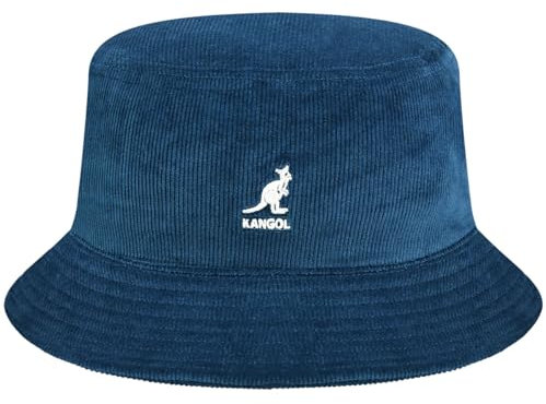 Kangol Cord Bucket Fischerhut Stoffhut Anglerhut Cordhut Baumwollhut Damen/Herren - Winter Herbst-Winter - S (54-55 cm) Petrol