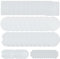 Allazone 50 Stück Sublimation Leere Untersetzer, 5 Gestalten Sublimation Car Cup Untersetzer Finger Notch Becher Untersetzer aus Neopren für Küche, DIY Untersetzer Autozubehö