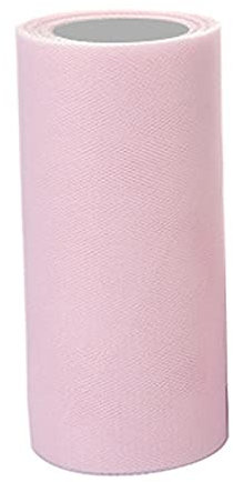 Anawakia Rouleau de tulle en tulle - Ruban décoratif - Pour vêtements, décoration, mariage, fête - Rose clair