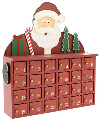 Deko Adventskalender aus Holz zum Befüllen 24 Fächer - Do it yourself Adventskalender