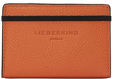 Liebeskind Berlin GRAY5 Edith Cardholder, Extra Small (HxBxT 7cm x 10.2cm x 0.7cm), Dark Mandarine