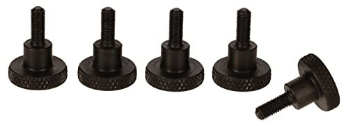 Precisiongeek Schwarz Stahl Ansatzschraube Rändelschrauben DIN 464 (5, M3 x 8mm)