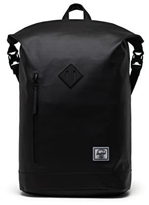 Herschel Roll Top Backpack 11194-00001, Womens,Mens Backpack, black, One size EU