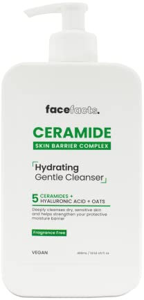 Face Facts Feuchtigkeitsspendender Ceramid-Reiniger, trockene und empfindliche Haut, 400 ml
