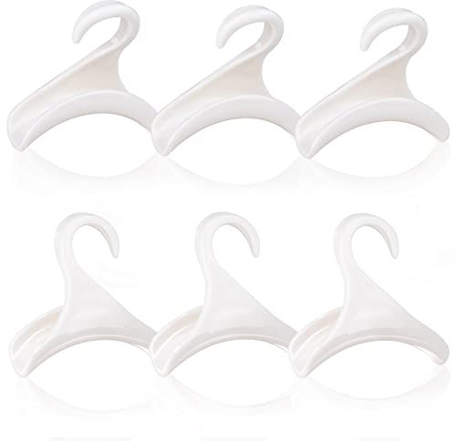 LIUCONGBD 6 Stücke Handtasche Kleiderbügel Haken Schrank, Lagerung Handtasche Haken, Tasche Rack Organizer für hängende Tote Bag Rucksäcke Schulranzen Crossovers Schal Gürtel und Krawatte(Weiß)