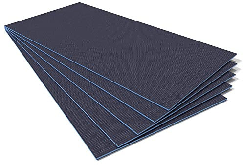 Tile Backer Boards 6mm / 4.32m2-1200 x 600mm, Waterproof Insulation for Underfloor Heating (6 Boards)