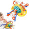 Warm Feather Montessori Jouets pour bébé en silicone à ventouse pour chaise haute Jouets sensoriels pour enfants de 18 mois et plus